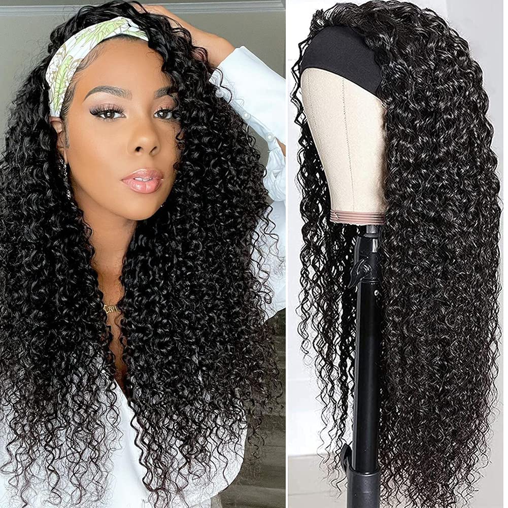 Curly Headband Wig