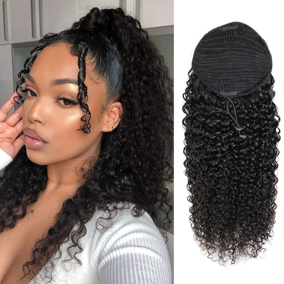 Italian curly Ponytails