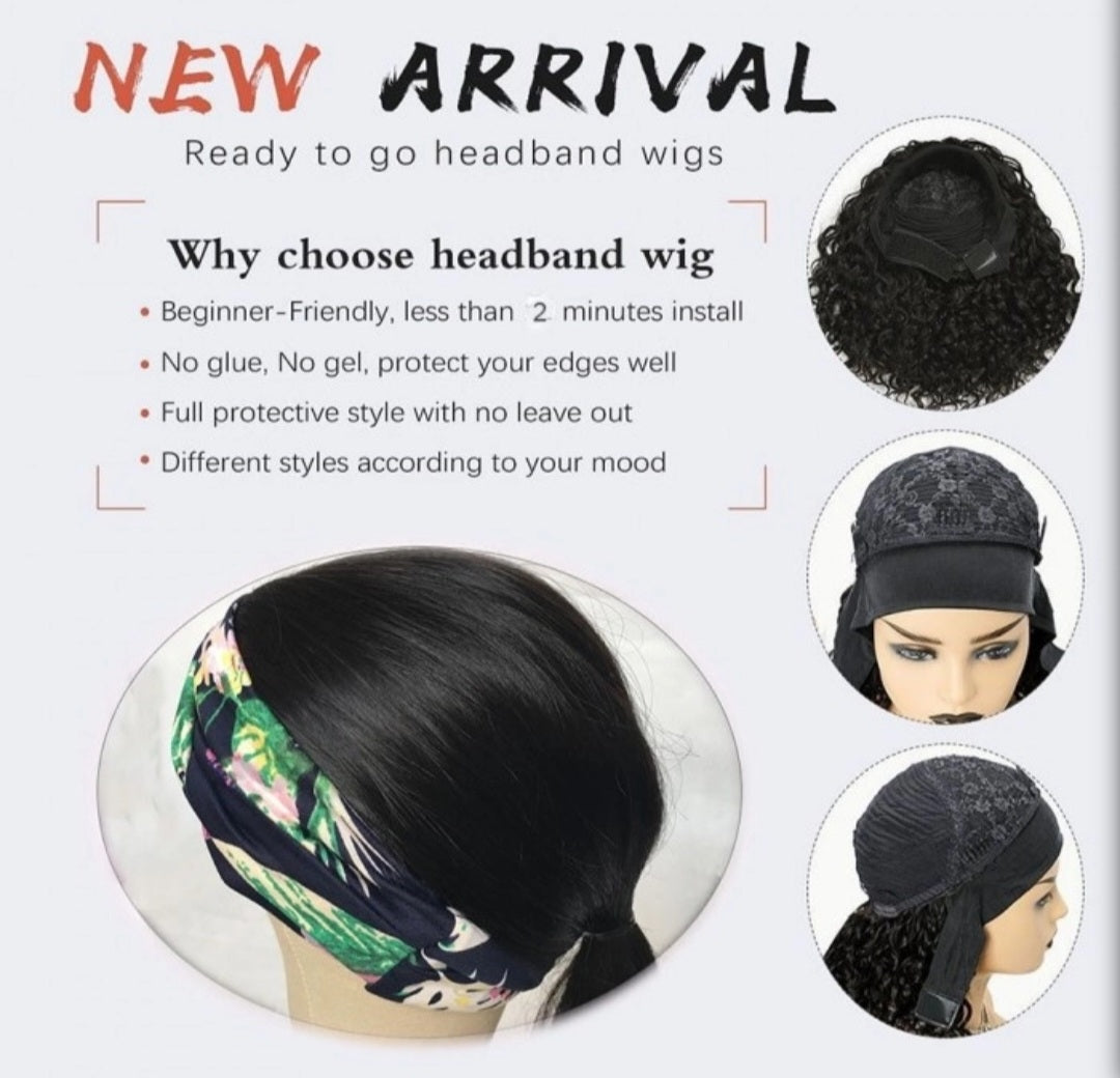 Bodywave Headband Wig