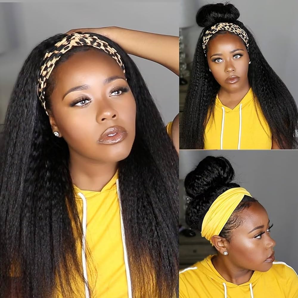 Kinky Straight Headband Wig